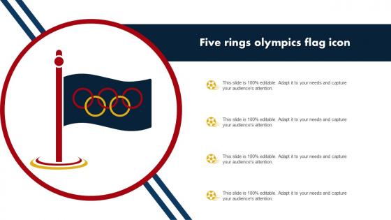 Five Rings Olympics Flag Icon