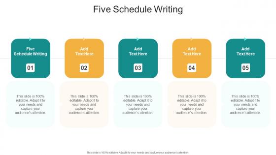 Five Schedule Writing In Powerpoint And Google Slides Cpb
