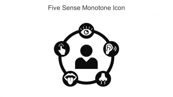 Five Sense Monotone Icon In Powerpoint Pptx Png And Editable Eps Format
