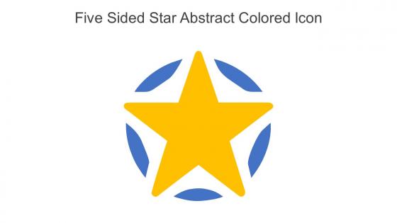 Five Sided Star Abstract Colored Icon In Powerpoint Pptx Png And Editable Eps Format