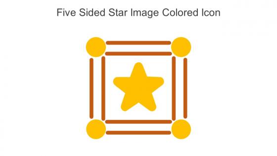Five Sided Star Image Colored Icon In Powerpoint Pptx Png And Editable Eps Format