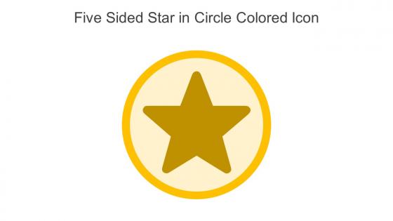 Five Sided Star In Circle Colored Icon In Powerpoint Pptx Png And Editable Eps Format