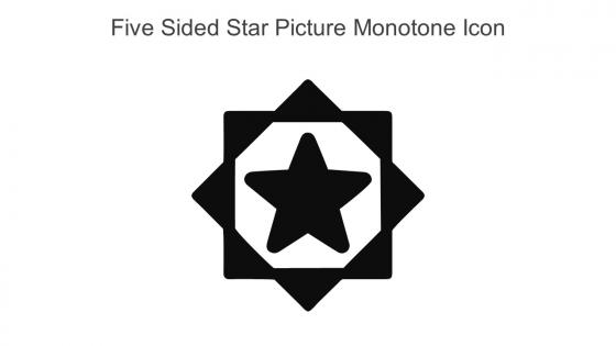 Five Sided Star Picture Monotone Icon In Powerpoint Pptx Png And Editable Eps Format