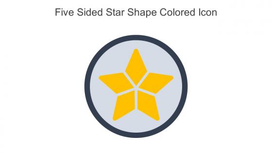 Five Sided Star Shape Colored Icon In Powerpoint Pptx Png And Editable Eps Format
