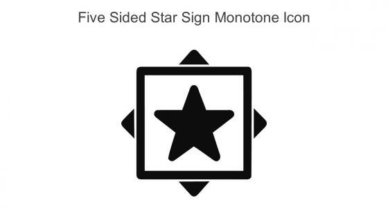 Five Sided Star Sign Monotone Icon In Powerpoint Pptx Png And Editable Eps Format