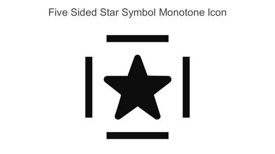 Five Sided Star Symbol Monotone Icon In Powerpoint Pptx Png And Editable Eps Format