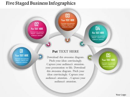 Five staged business infographics powerpoint template