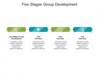 Five stages group development ppt powerpoint presentation slides styles cpb