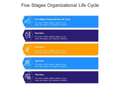 Five stages organizational life cycle ppt powerpoint presentation slides gallery cpb