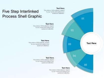 Five step interlinked process shell graphic