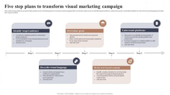 Five Step Plans To Transform Visual Marketing Campaign