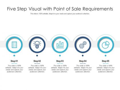 Five step visual with point of sale requirements infographic template