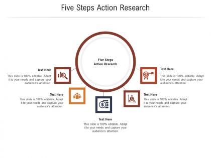 Five steps action research ppt powerpoint presentation summary show cpb