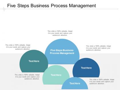 Five steps business process management ppt powerpoint presentation download cpb