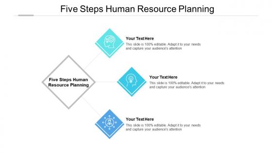 Five steps human resource planning ppt powerpoint presentation file introduction cpb