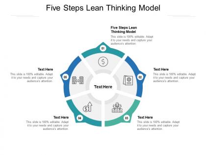Five steps lean thinking model ppt powerpoint presentation gallery example cpb