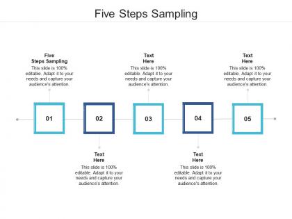 Five steps sampling ppt powerpoint presentation outline deck cpb