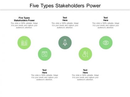 Five types stakeholders power ppt powerpoint presentation model inspiration cpb