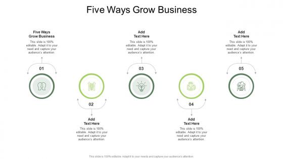 Five Ways Grow Business In Powerpoint And Google Slides Cpb