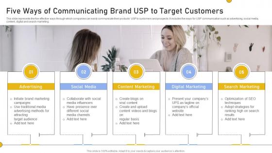Five Ways Of Communicating Brand USP To Target Customers