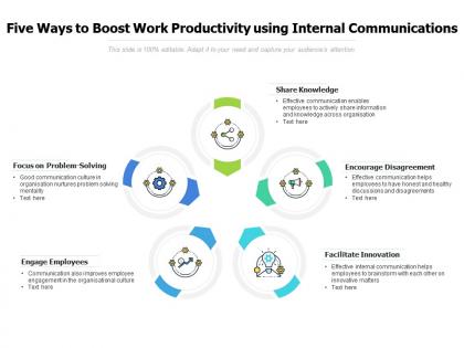 Five ways to boost work productivity using internal communications