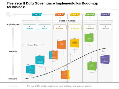 Five year it data governance implementation roadmap for business