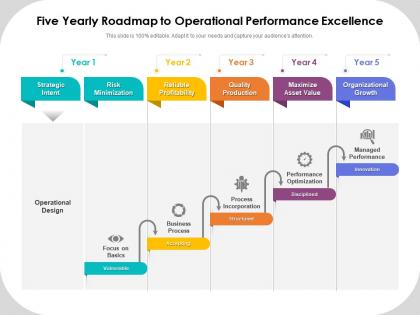 Five yearly roadmap to operational performance excellence