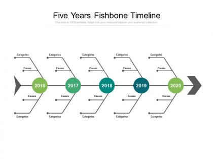 Five years fishbone timeline