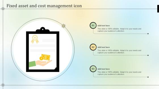 Fixed Asset And Cost Management Icon