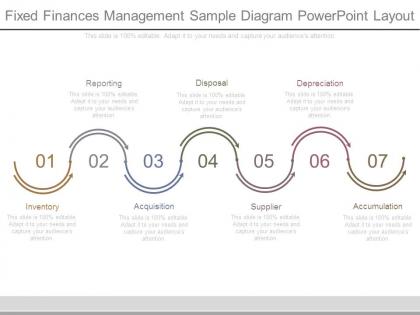 Fixed finances management sample diagram powerpoint layout