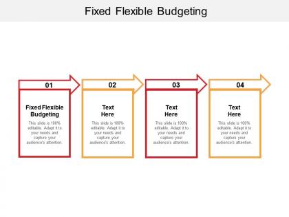 Fixed flexible budgeting ppt powerpoint presentation pictures design templates cpb