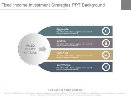 Fixed income investment strategies ppt background