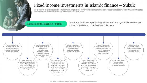 Fixed Income Investments In Islamic Finance Sukuk Islamic Banking And Finance Fin SS V