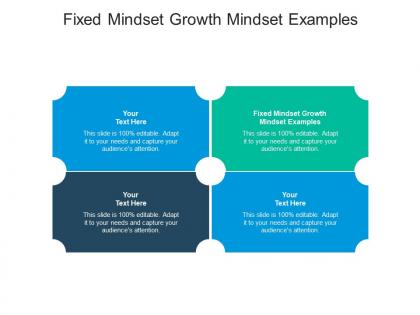 Fixed mindset growth mindset examples ppt powerpoint presentation slides design templates cpb