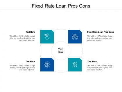 Fixed rate loan pros cons ppt powerpoint presentation show vector cpb
