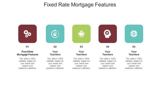 Fixed rate mortgage features ppt powerpoint presentation visual aids summary cpb
