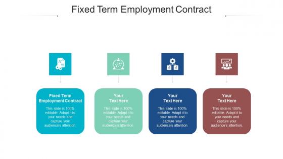Fixed term employment contract ppt powerpoint presentation portfolio shapes cpb