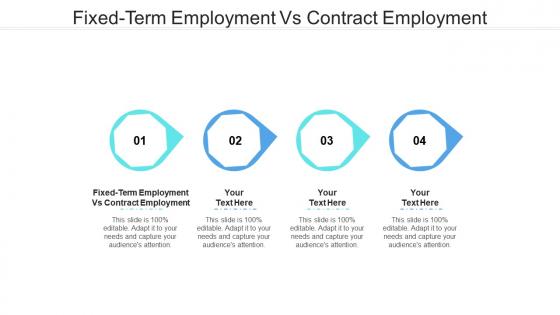 Fixed term employment vs contract employment ppt powerpoint presentation pictures graphics download cpb