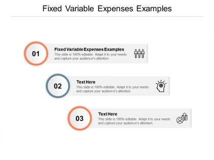 Fixed variable expenses examples ppt powerpoint presentation layouts slideshow cpb