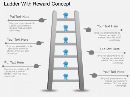 Fk ladder with reward concept powerpoint template
