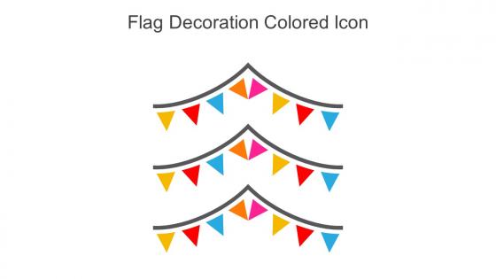 Flag Decoration Colored Icon In Powerpoint Pptx Png And Editable Eps Format