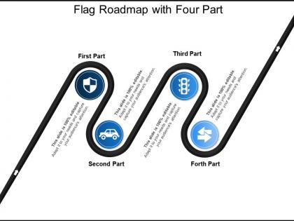Flag roadmap with four part