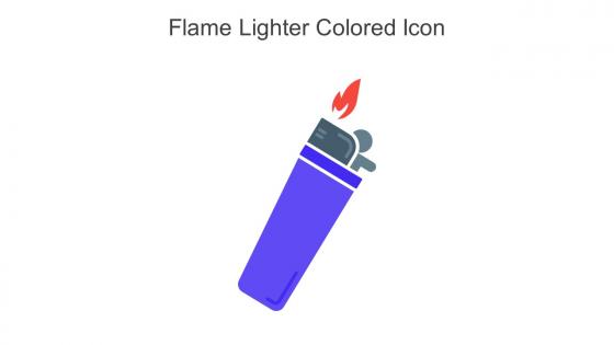 Flame Lighter Colored Icon In Powerpoint Pptx Png And Editable Eps Format