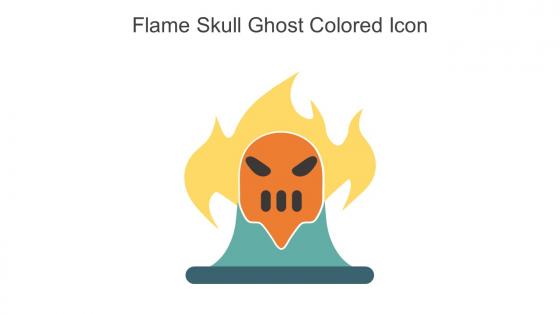 Flame Skull Ghost Colored Icon In Powerpoint Pptx Png And Editable Eps Format