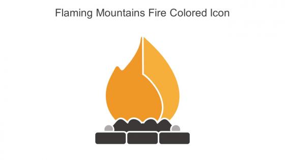 Flaming Mountains Fire Colored Icon In Powerpoint Pptx Png And Editable Eps Format