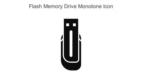 Flash Memory Drive Monotone Icon In Powerpoint Pptx Png And Editable Eps Format