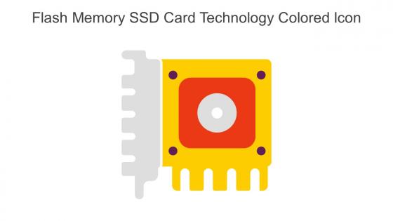Flash Memory SSD Card Technology Colored Icon In Powerpoint Pptx Png And Editable Eps Format