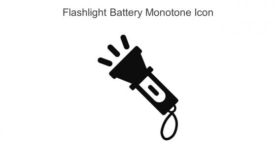 Flashlight Battery Monotone Icon In Powerpoint Pptx Png And Editable Eps Format