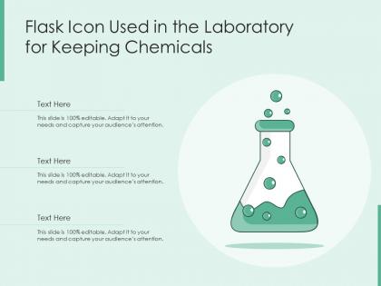 Flask icon used in the laboratory for keeping chemicals