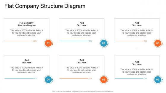 Flat Company Structure Diagram In Powerpoint And Google Slides Cpb